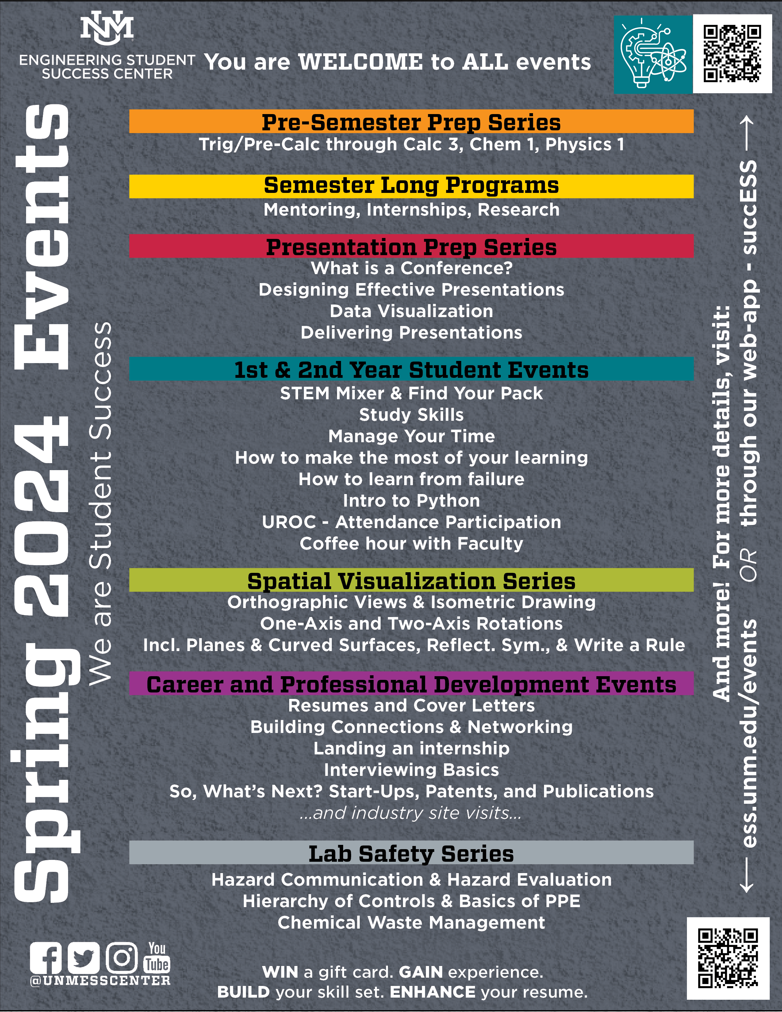Nmsu 2022 Calendar Events Calendar :: Engineering Student Success Center | The University Of  New Mexico