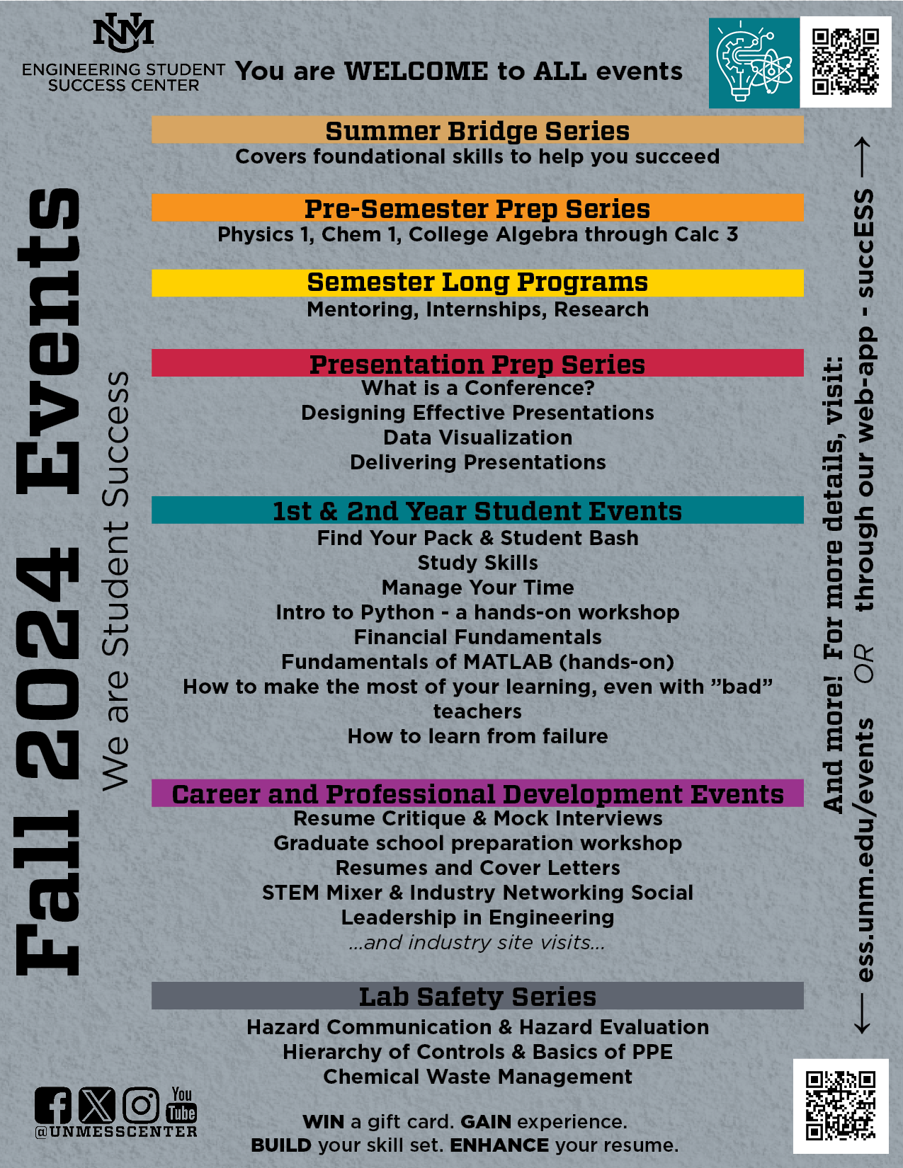 Events Calendar :: Engineering Student Success Center